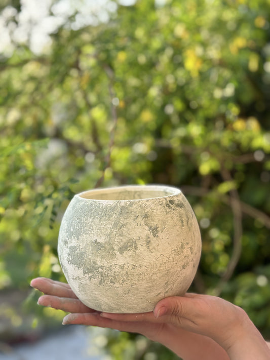 Textured Moss Green Sphere