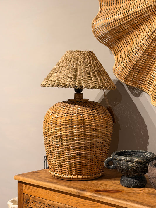 Rattan Weaved Table Lamp