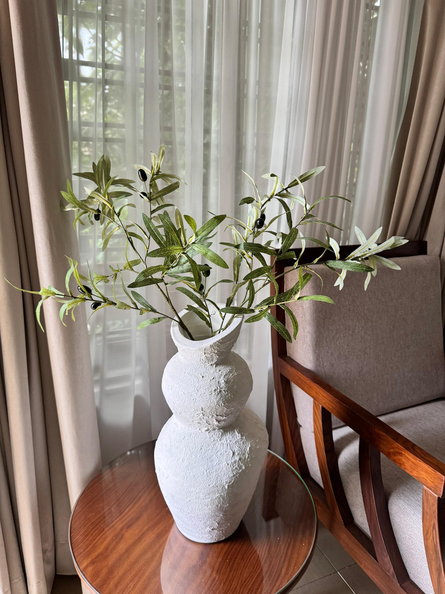 Contoured textured Vase